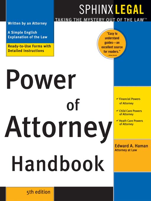 Cover image for Power of Attorney Handbook, 5E